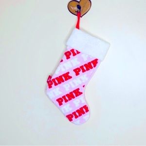 PINK Victoria’s Secret | Pink Soft Christmas Stocking | Holiday Sock | Festive